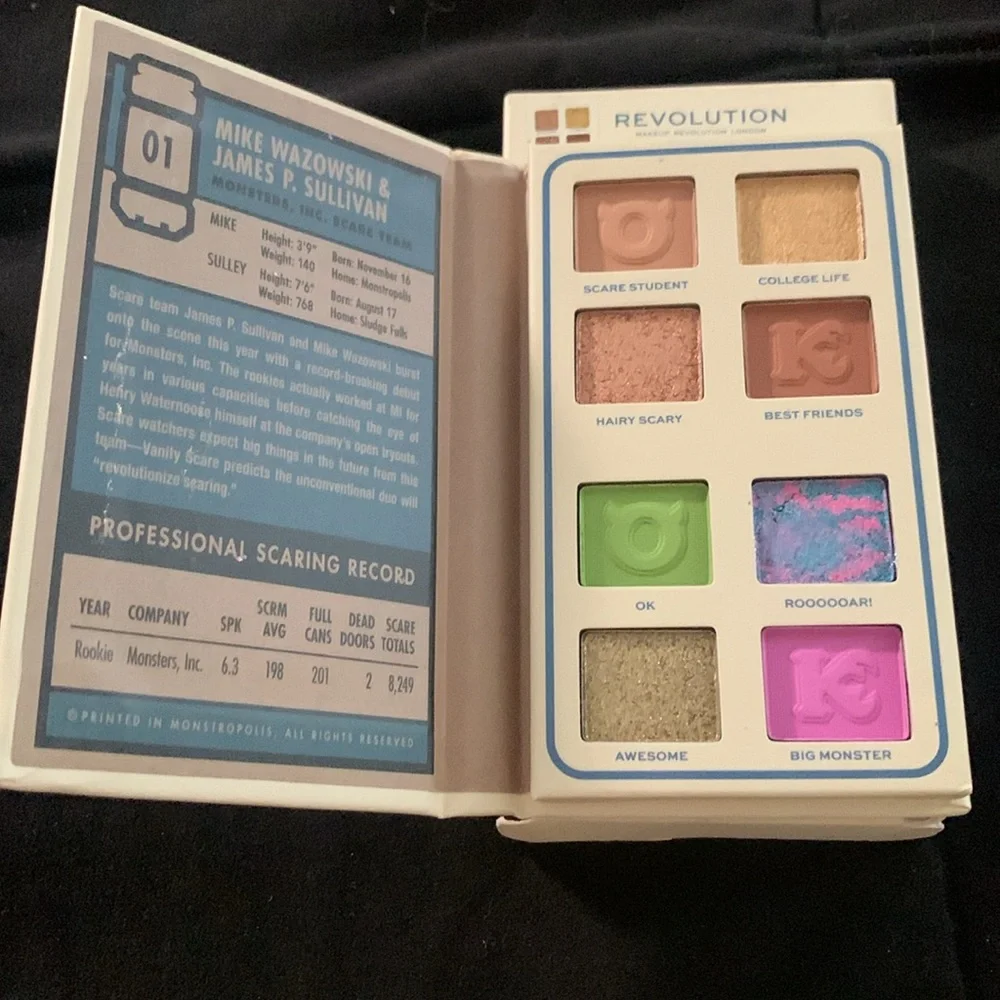 Monsters Inc. Palette, Monsters Inc. Eye Shadow Palette, Disney Lover Gifts